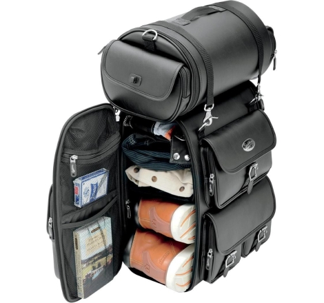 Borsa Posteriore Saddlemen Sissy Bar Bag Express Textile 36 litri per Moto Custom