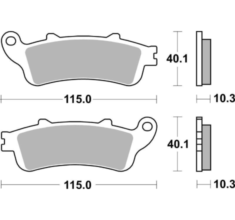 Pastiglie Freno SBS 880 LS Sinterizzate Posteriori