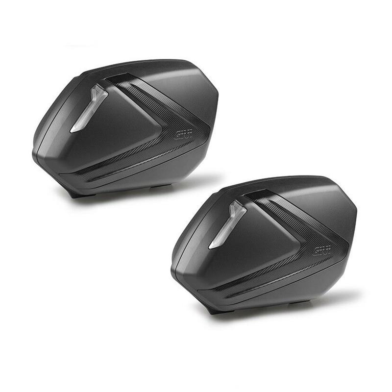 Valigie Laterali Givi V37NNT Monokey Side 37 Litri con Cover Carbon Look e Catadiottri Fumè