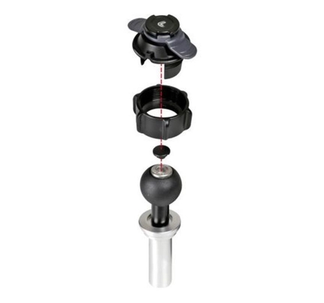 Fissaggio Canotto Sterzo Optiline 90457 per Porta Smartphone Serie Opti Moto Sportive da 15 - 17,20 mm