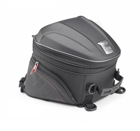 Borsa da Sella Givi ST607+ 22 a 26 Lt Colore Nero e Rosso per Moto Sportive