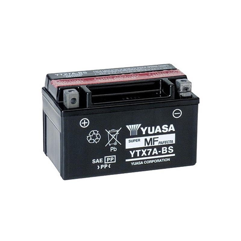 Batteria Yuasa YTX7A- SIGILLATA ATTIVATA 12V/6AH