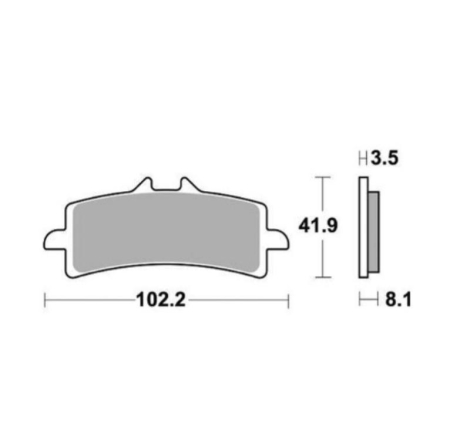 Pastiglie Freno SBS 841 RST Sinterizzate Anteriori