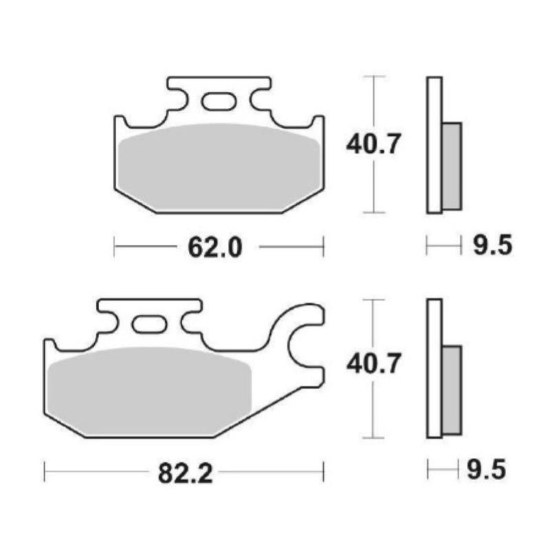 Pastiglie Freno SBS 196 HF Ceramica Anteriori-Posteriori