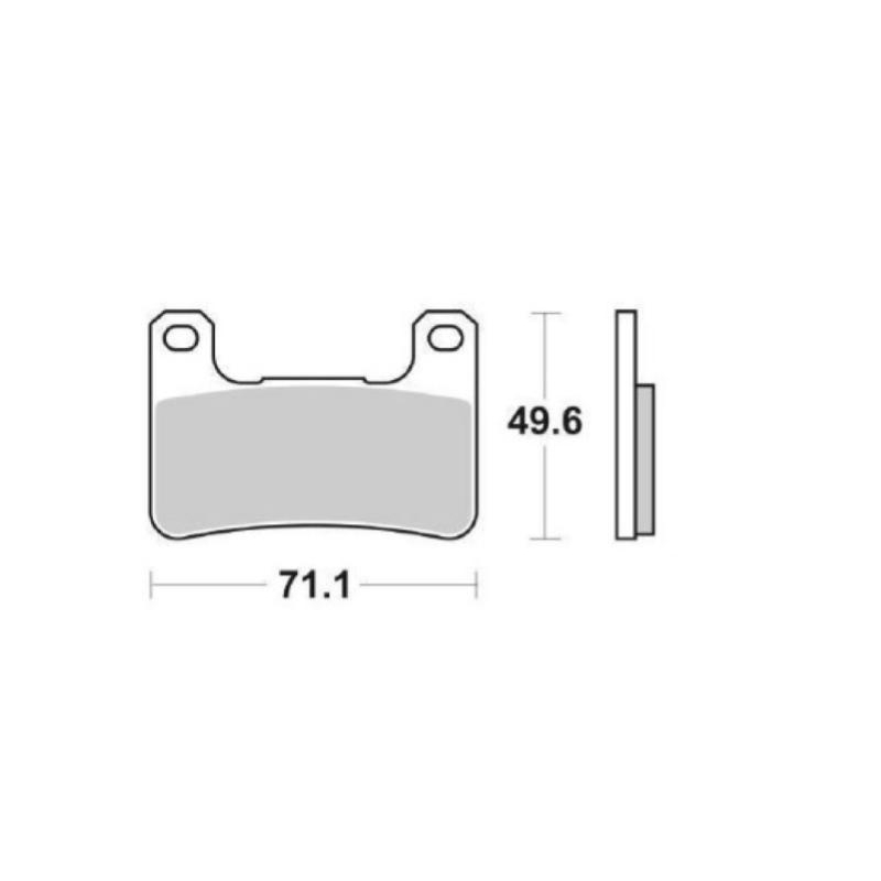 Pastiglie Freno SBS 806 RST Sinterizzate Anteriori