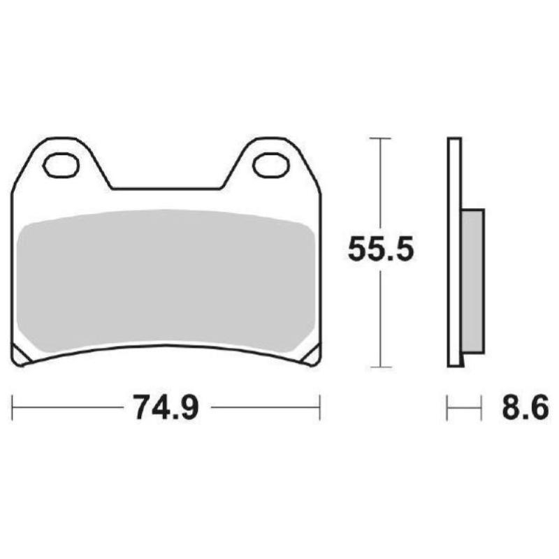 Pastiglie Freno SBS 706 RST Sinterizzate Anteriori