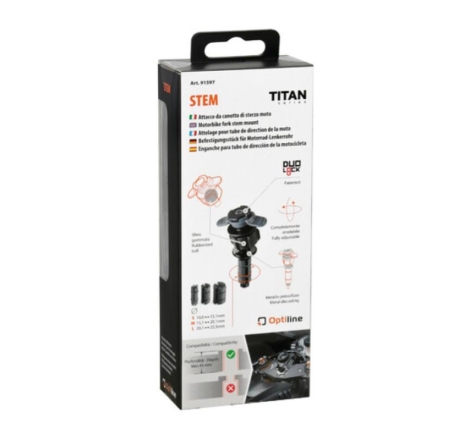Fissaggio da Canotto di sterzo Optiline 91597 per Porta Smartphone seire Titan Opti Stem