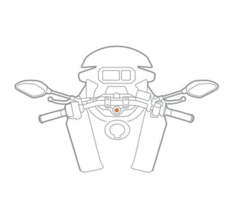 Fissaggio da Canotto di sterzo Optiline 91597 per Porta Smartphone seire Titan Opti Stem