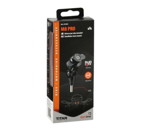 Attacco per Alza  Manubri Optiline 91591 per Porta Smartphone seire Titan Opti M8 Pro