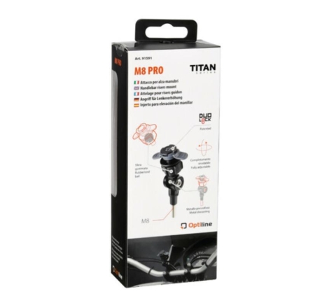 Attacco per Alza  Manubri Optiline 91591 per Porta Smartphone seire Titan Opti M8 Pro