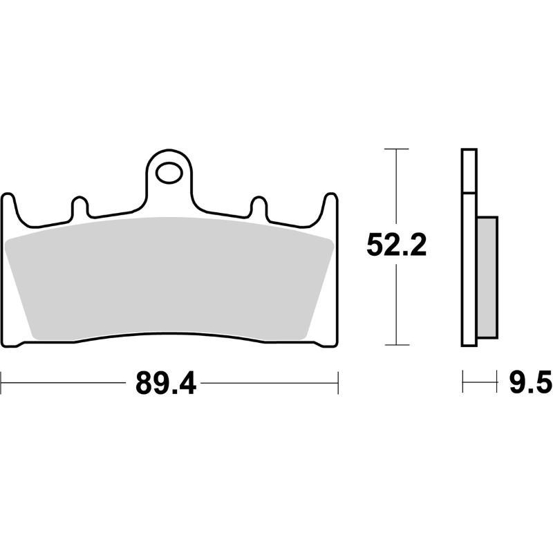 Pastiglie Freno SBS 686 RST Sinterizzate Anteriori