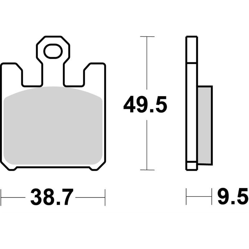 Pastiglie Freno SBS 788 RS Sinterizzate Anteriori