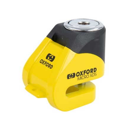 Blocca Disco Moto Oxford Micro XD5 Perno 5mm Giallo