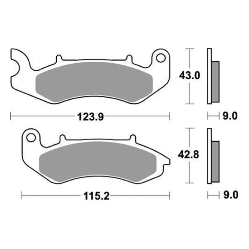 Pastiglie Freno SBS 961 HF Ceramica Anteriori-Posteriori