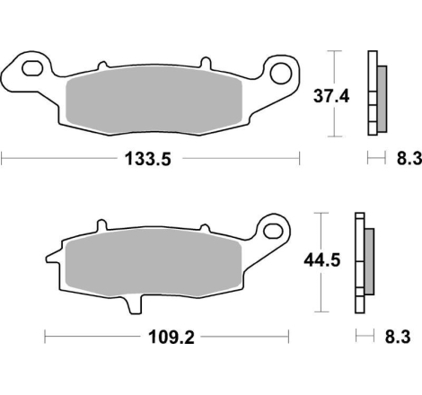 Pastiglie Freno SBS 704 RST Sinterizzate Anteriori
