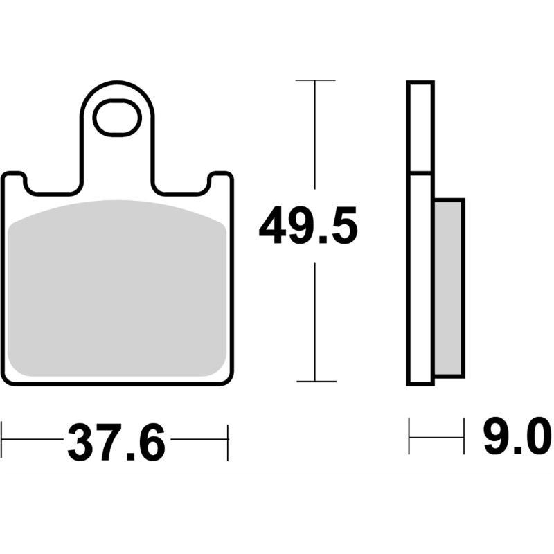 Pastiglie Freno SBS 938 RST Sinterizzate Anteriori