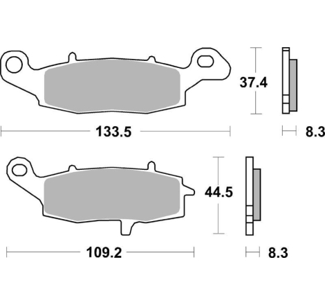 Pastiglie Freno SBS 705 RST Sinterizzate Anteriori