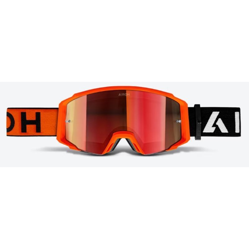 Maschera Off Road Airoh BLASTER XR1 Arancio Opaco Lente Specchio Arancio