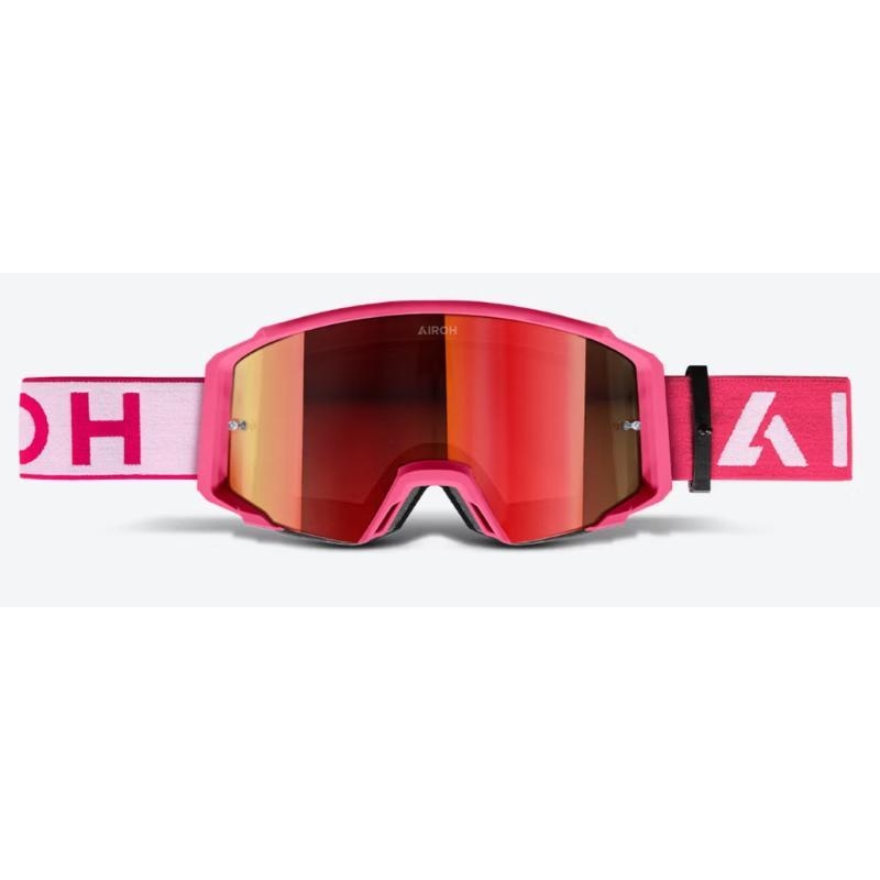 Maschera Off Road Airoh BLASTER XR1 Rosa Opaco Lente Specchio Rosa