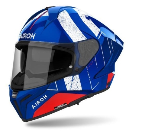 Casco Integrale Airoh Matryx Scope Blu Rosso