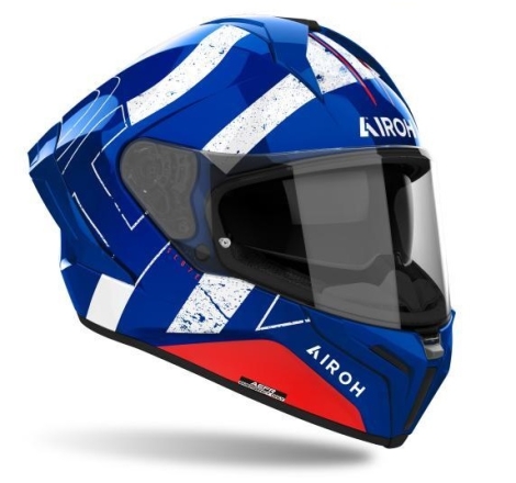 Casco Integrale Airoh Matryx Scope Blu Rosso