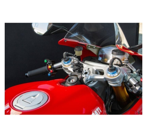 Attacco supporto telefono Optiline  per blocco chiave compatibile con Ducati Panigale 899, 959, V2, 1199, 1299, V4