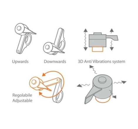 Fissaggio Manubrio Optiline 91773 Titan Combo 2.0 supporto ad alta resistenza
