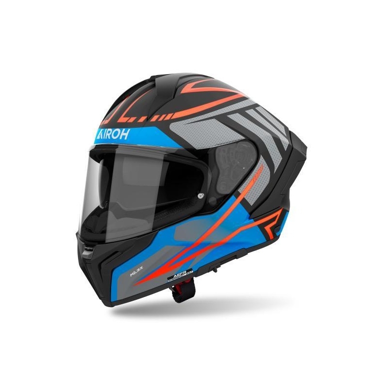 Casco Integrale Airoh Matryx Rider Nero Blu Opaco