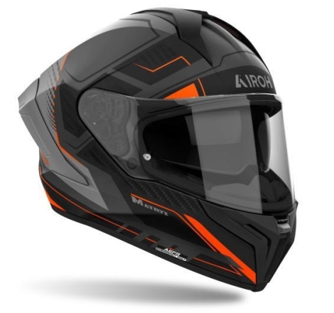 Casco Integrale Airoh Matryx Rocket Arancio Opaco