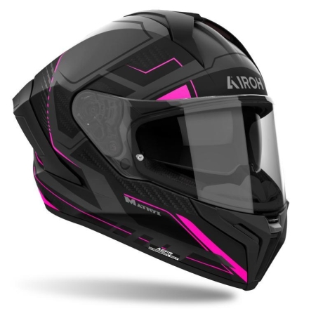 Casco Integrale Airoh Matryx Rocket Rosa Oapco
