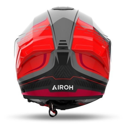 Casco Integrale Airoh Matryx Rocket Rocket Rosso Fluo