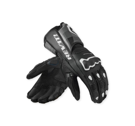 Guanti Moto Pelle Rev'it Quantum 3 Nero Bianco