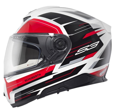 Casco Integrale Schuberth S3 Apex Bianco Rosso Nero