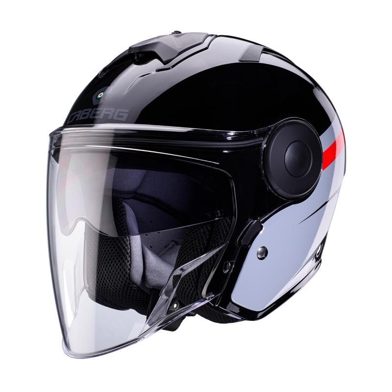 Casco Jet Caberg SOHO ZEPHYR Nero Grigio Rosso