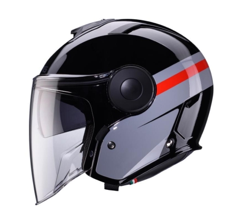 Casco Jet Caberg SOHO ZEPHYR Nero Grigio Rosso