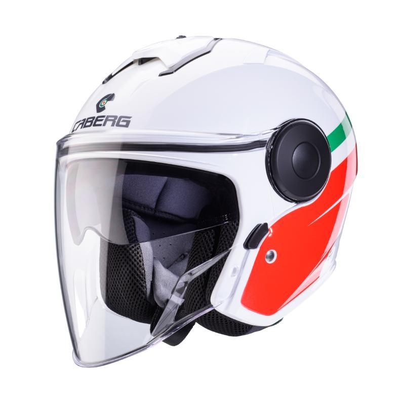 Casco Jet Caberg SOHO ZEPHYR Bianco Verde Rosso