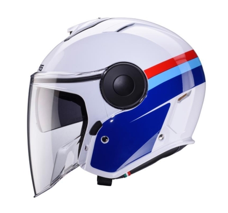 Casco Jet Caberg SOHO ZEPHYR Bianco Blu Azzurro Rosso