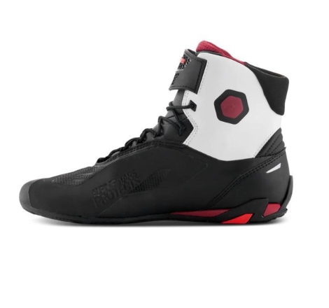 Scarpe Moto Alpinestars Faster 4 Nero Bianco Rosso