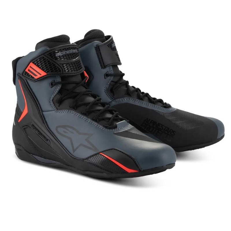 Scarpe Moto Alpinestars Faster 4 Nero Grigio Rosso