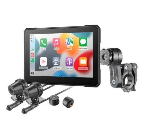 Interphone SYNC70 Car Play & Android Auto Gps Tms e doppia Camera per la Moto