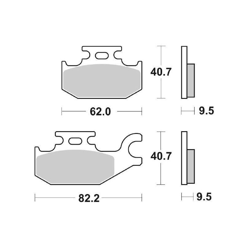 Pastiglie Freno SBS 196 CT Carbontech Anteriori-Posteriori