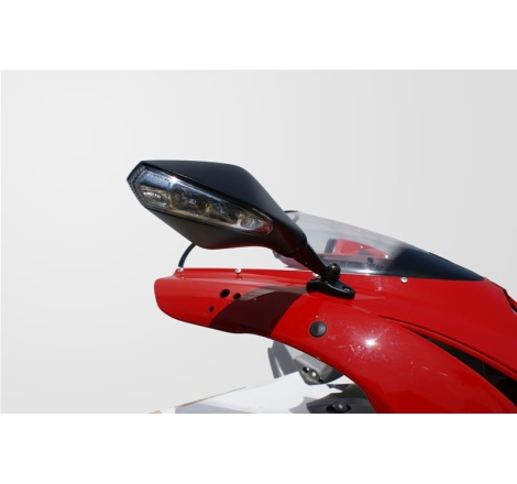 Specchietto Omologato Far 7512 Universale per Moto Carenate Lato Destro Omologatocon Led  Nero