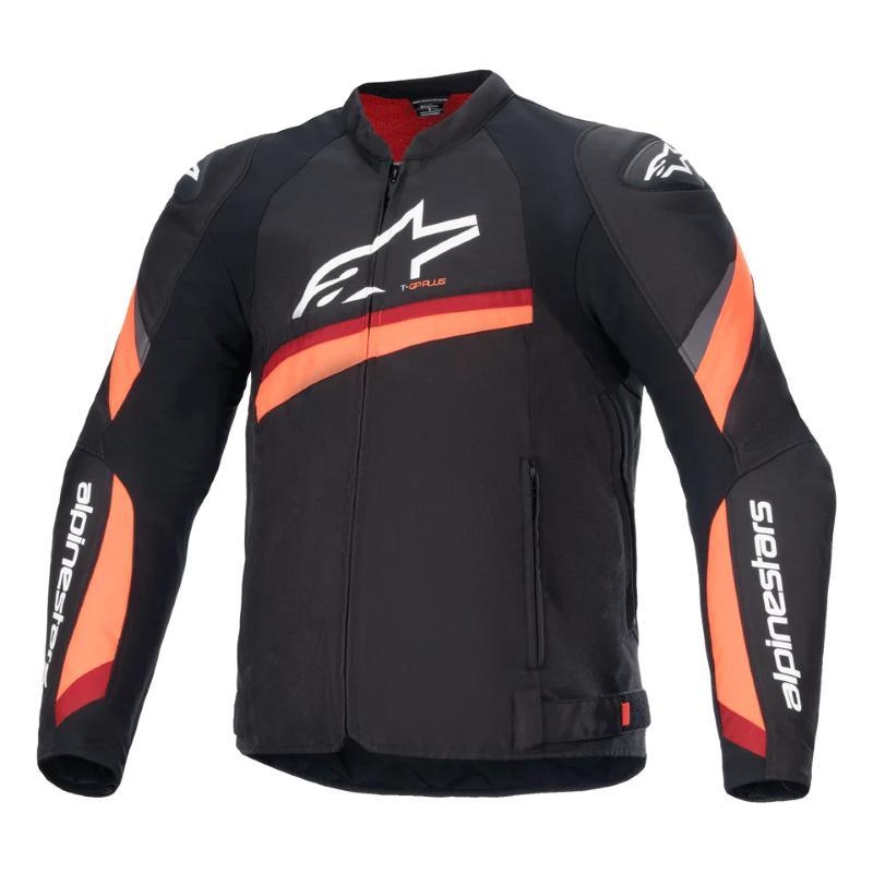 Giubbino Moto tessuto Alpinestars T-GP Plus R V4 Nero Rosso Fluo