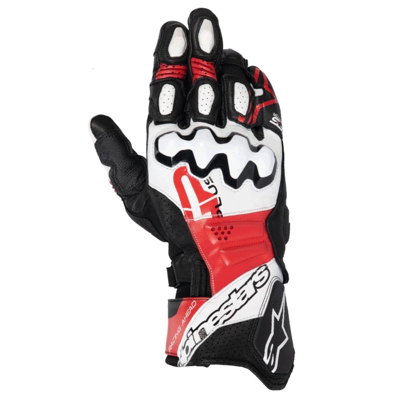 Guanti Moto Pelle Alpinestars GP Plus R V3 Nero Bianco Rosso