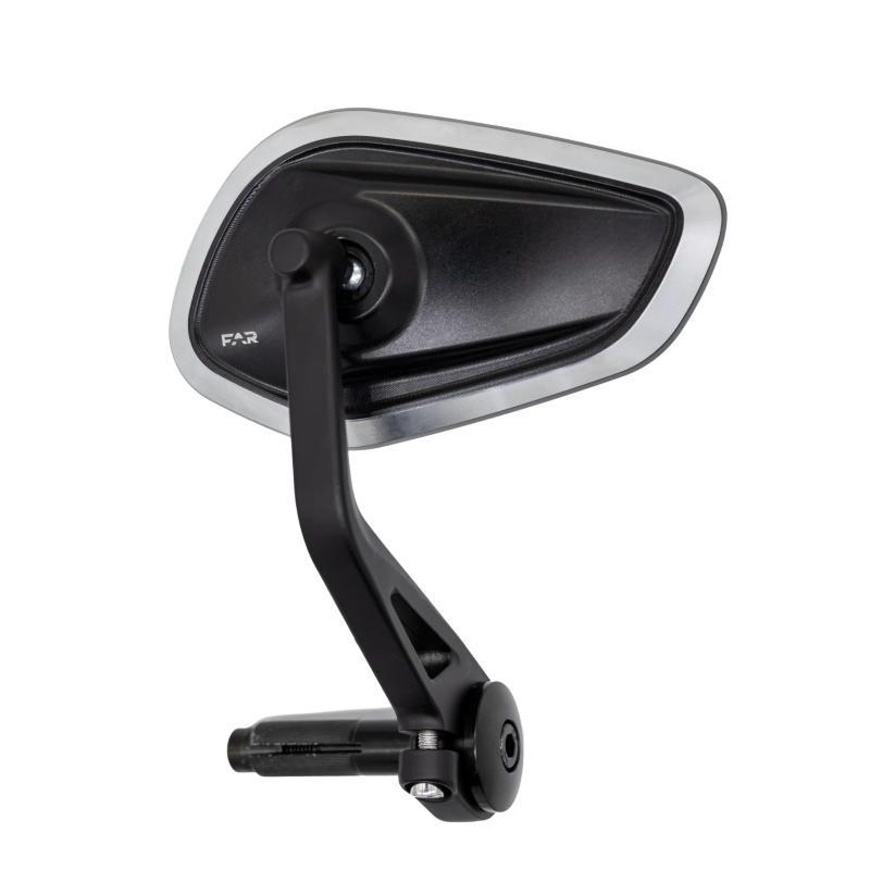 Specchietto Omologato Far 8149 Bar End Poly CNC Sinistro Nero