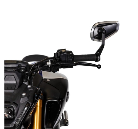 Specchietto Omologato Far 8149 Bar End Poly CNC Sinistro Nero