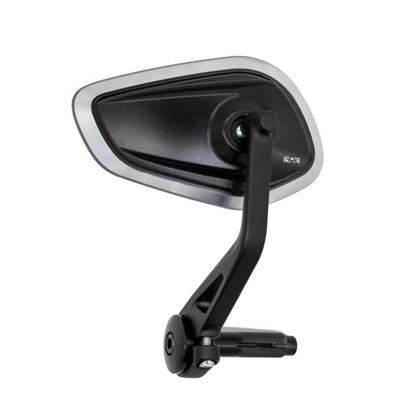 Specchietto Omologato Far 8150 Bar End Poly CNC Destro Nero
