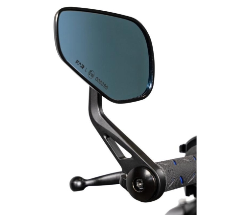 Specchietto Omologato Far 8150 Bar End Poly CNC Destro Nero