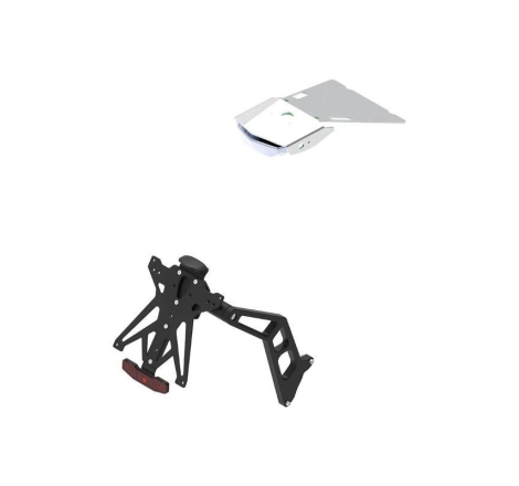 Kit Portatarga Lightech Regolabile Bmw con luce targa e Catadiottro