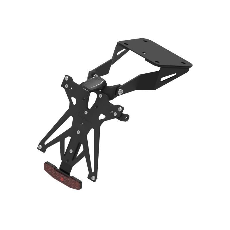 Kit Portatarga Lightech Regolabile Yamaha con luce targa e Catadiottro